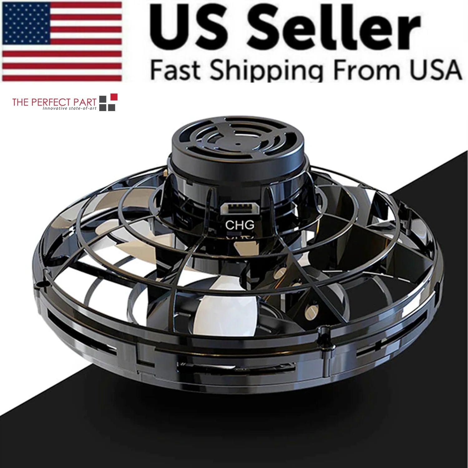 "Flying UFO Spinner Ball Drone: The Ultimate Stress-Relief Toy for Kids and Adults!"