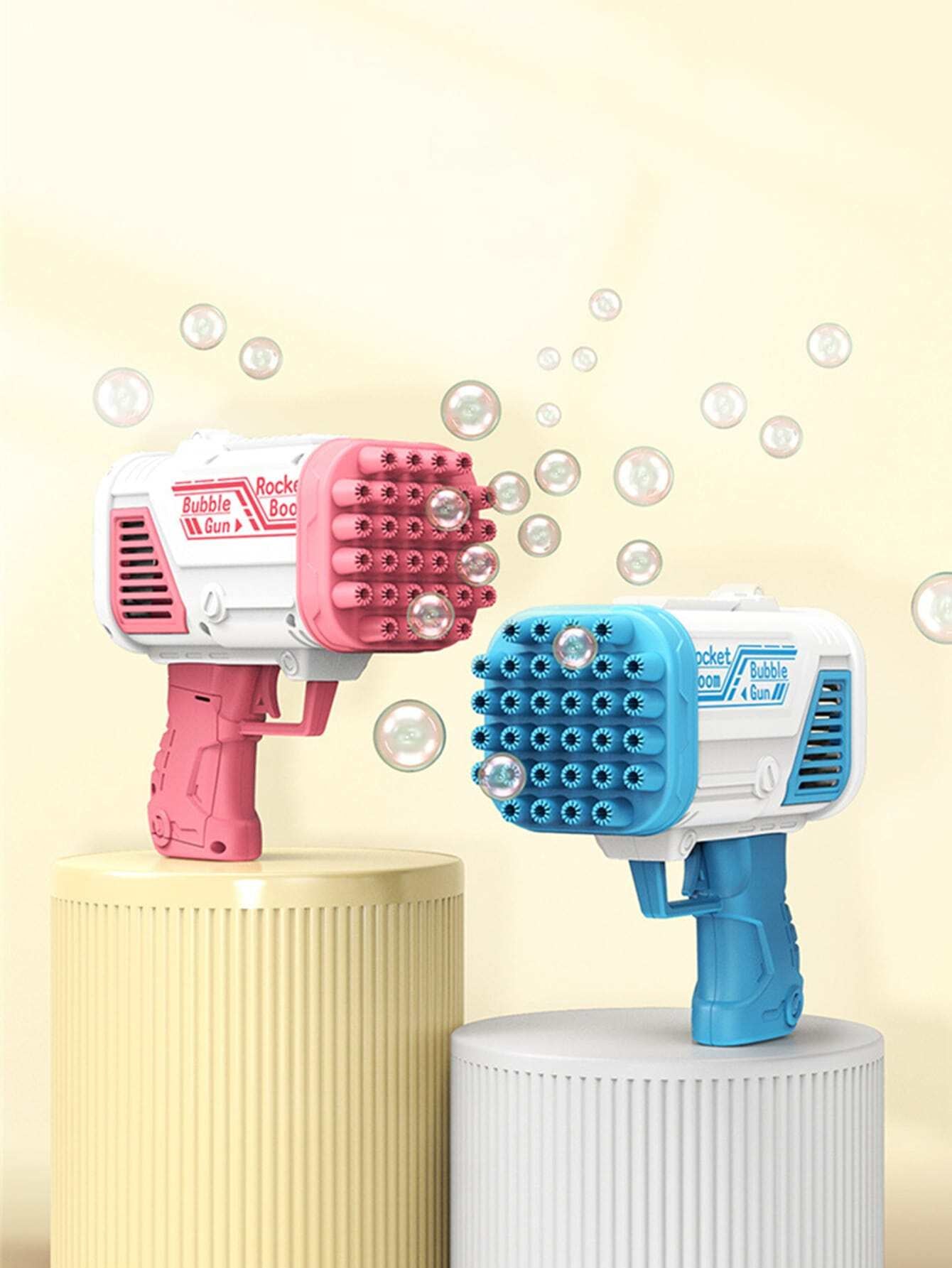 SUPER FUN BUBBLE GUN, you can shoot hundreds of bubbles having a blast why bother blowing bubbles one by one