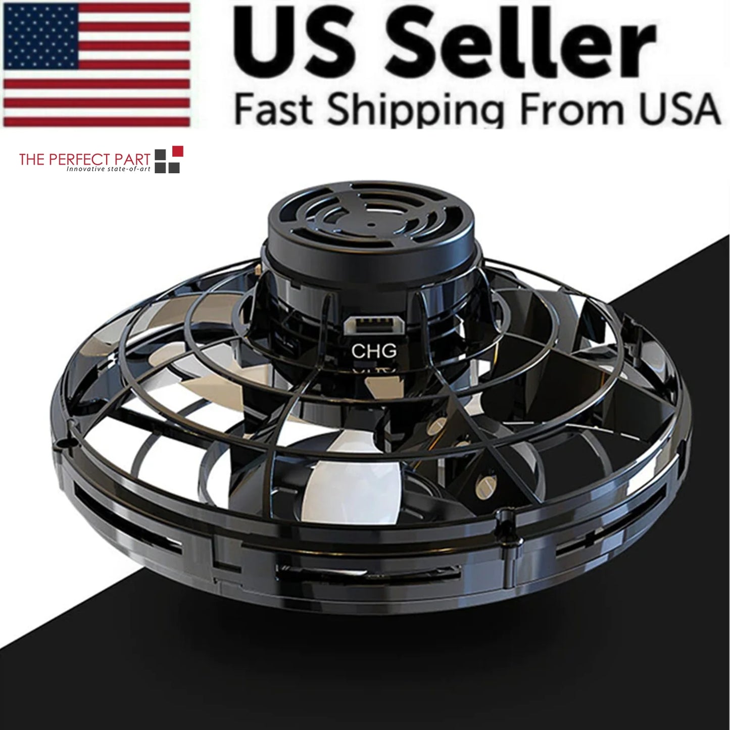 "Flying UFO Spinner Ball Drone: The Ultimate Stress-Relief Toy for Kids and Adults!"