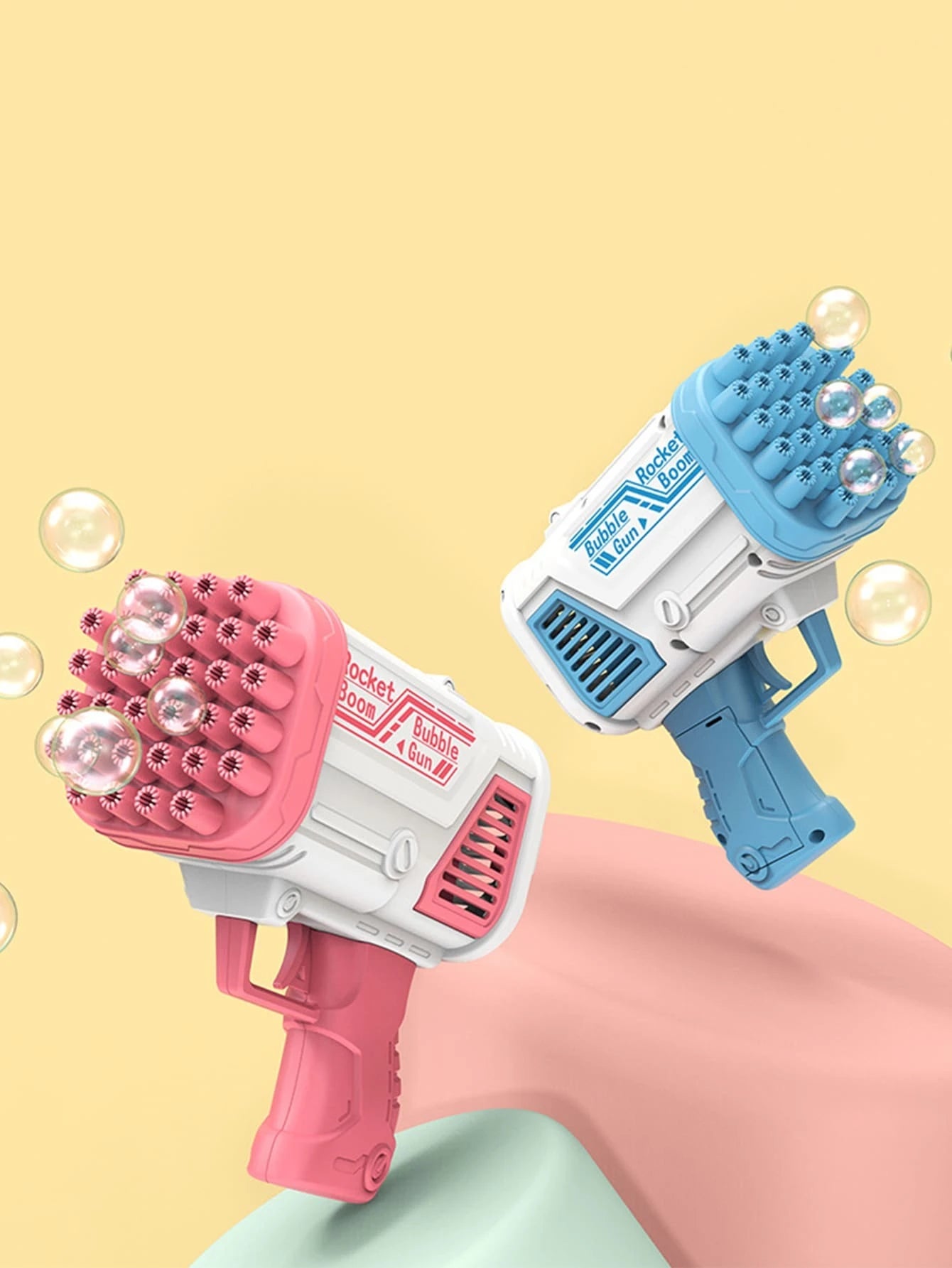 SUPER FUN BUBBLE GUN, you can shoot hundreds of bubbles having a blast why bother blowing bubbles one by one