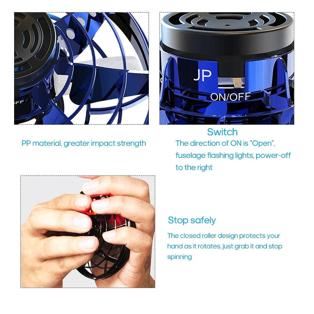 "Flying UFO Spinner Ball Drone: The Ultimate Stress-Relief Toy for Kids and Adults!"