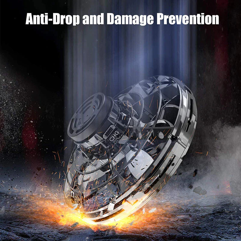 "Flying UFO Spinner Ball Drone: The Ultimate Stress-Relief Toy for Kids and Adults!"