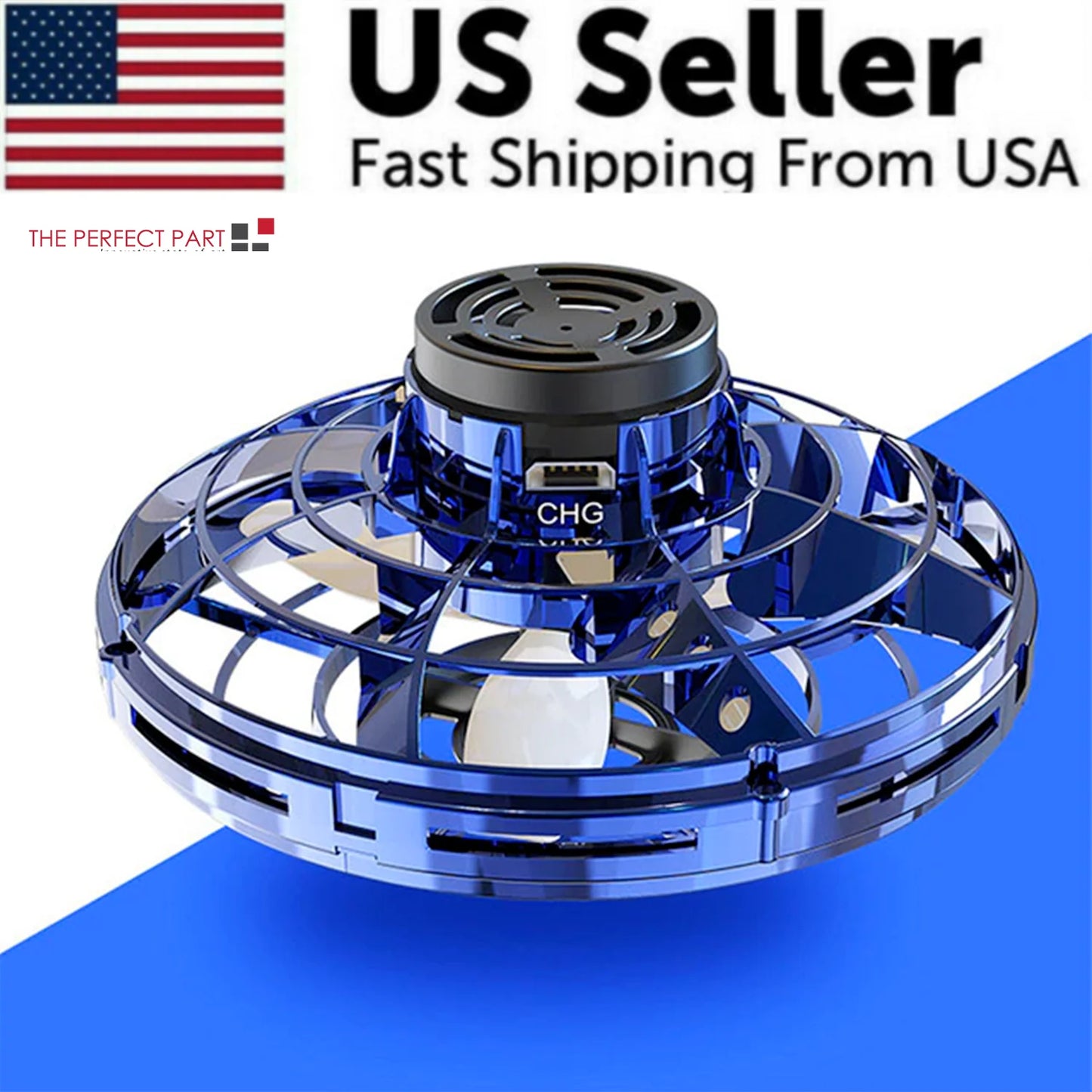 "Flying UFO Spinner Ball Drone: The Ultimate Stress-Relief Toy for Kids and Adults!"