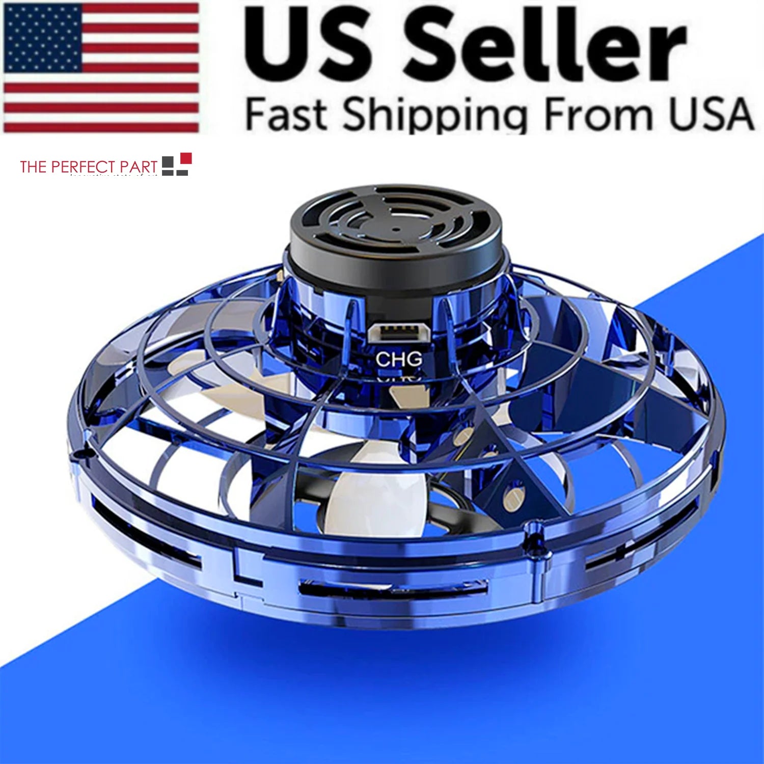 "Flying UFO Spinner Ball Drone: The Ultimate Stress-Relief Toy for Kids and Adults!"