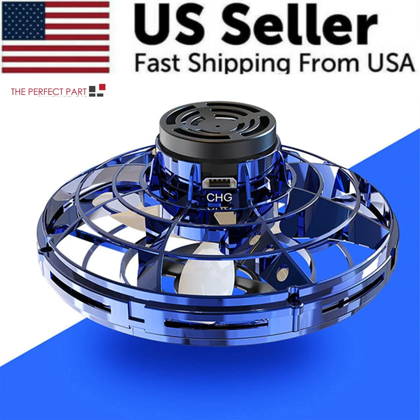 "Flying UFO Spinner Ball Drone: The Ultimate Stress-Relief Toy for Kids and Adults!"