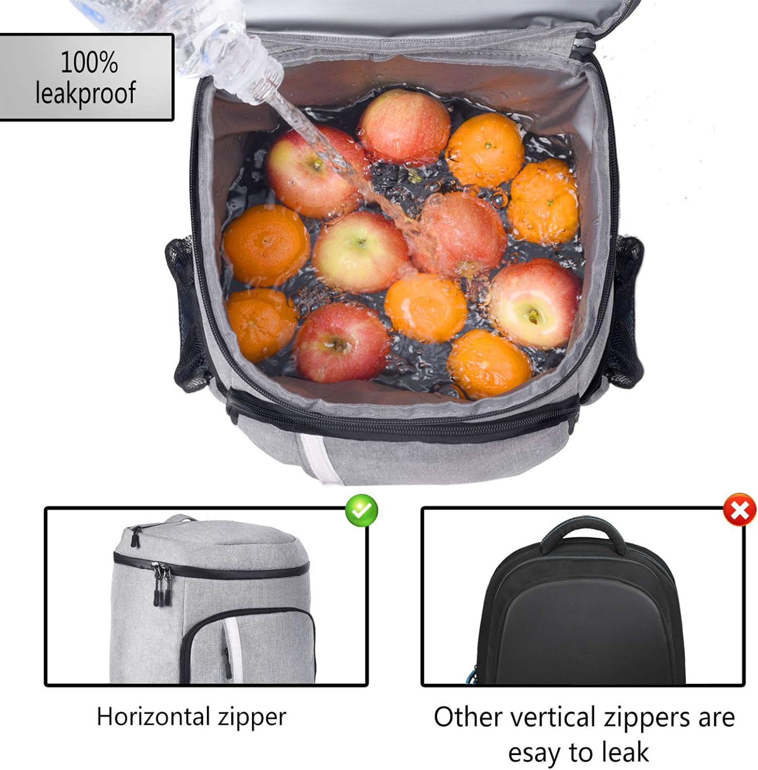 PARTY BACKPACK, Backpack Cooler Leakproof Insulated Waterproof Backpack Cooler Bag, Lightweight Soft Beach Cooler Backpack for Men Women to Work Lunch Picnics Camping Hiking, 30 Cans