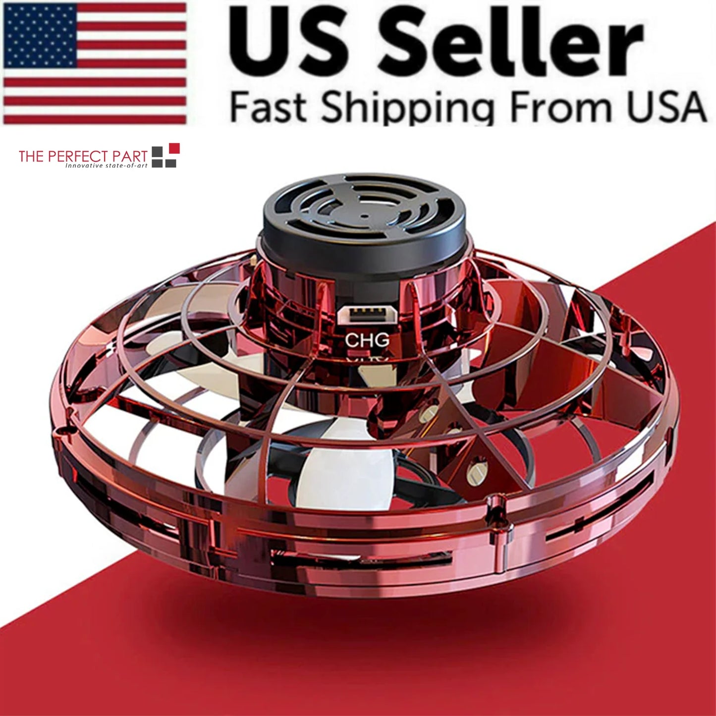 "Flying UFO Spinner Ball Drone: The Ultimate Stress-Relief Toy for Kids and Adults!"