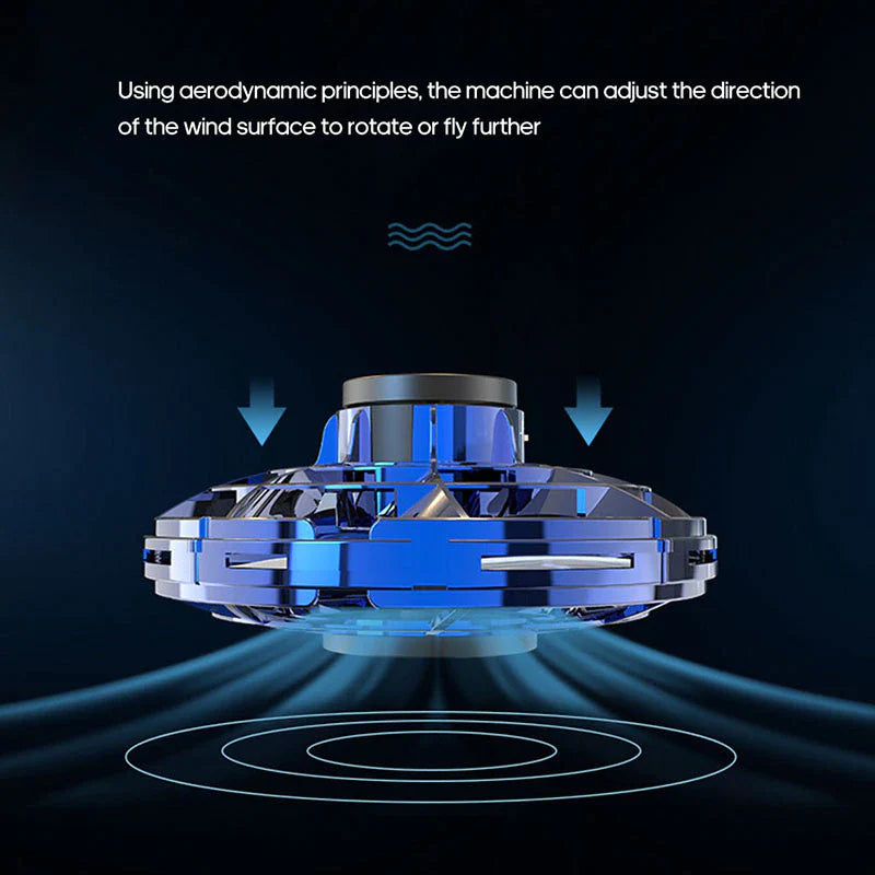 "Flying UFO Spinner Ball Drone: The Ultimate Stress-Relief Toy for Kids and Adults!"