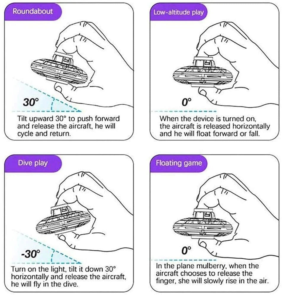"Flying UFO Spinner Ball Drone: The Ultimate Stress-Relief Toy for Kids and Adults!"